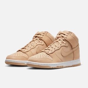 NIB Women’s Nike Dunk High PRM MF in Vachetta Tan Leather